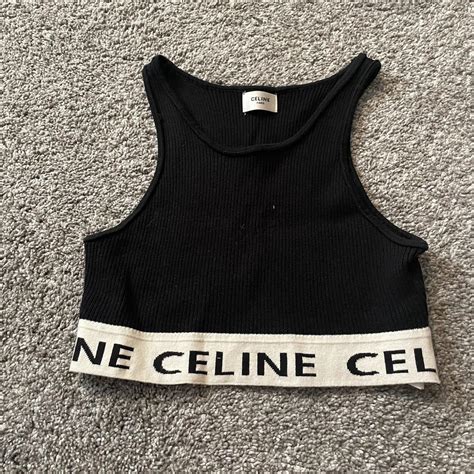 celine tank top sale|celine cropped top.